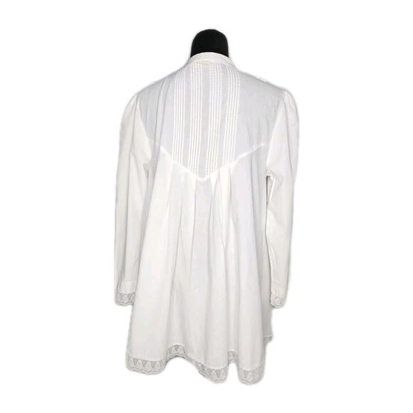 Vintage Victoria's Secret Gold Label Cottage Core Cotton Prairie Peasant Shirt M - Picture 3 of 6